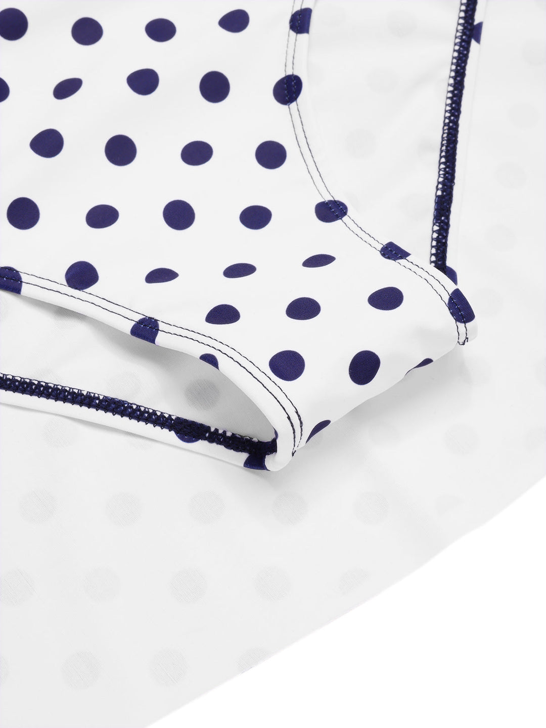 Polka Dots Patchwork Halter Swimdress - vintage dress, retro fashion, elegant style for vintage lovers