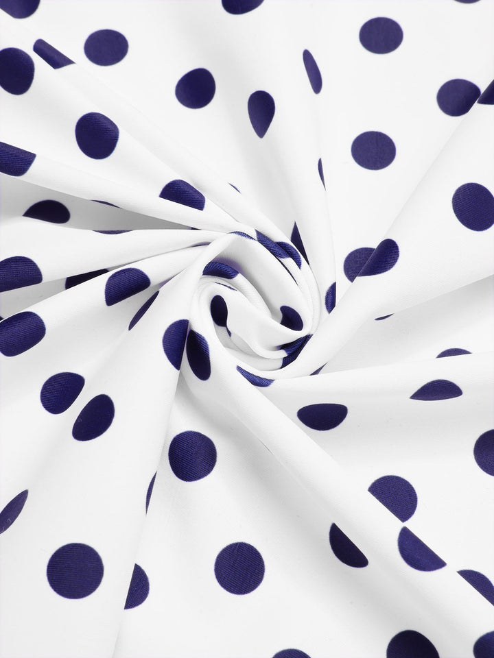 Polka Dots Patchwork Halter Swimdress: beautiful vintage dress, retro fashion, elegant style with timeless appeal