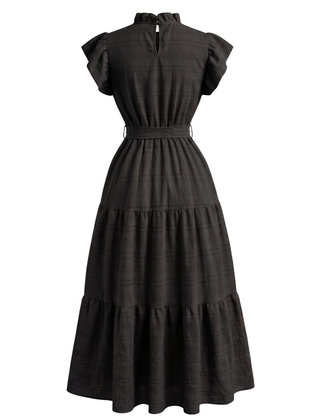 Yellow 1940s Ruffle Vintage Classic Dress 2
