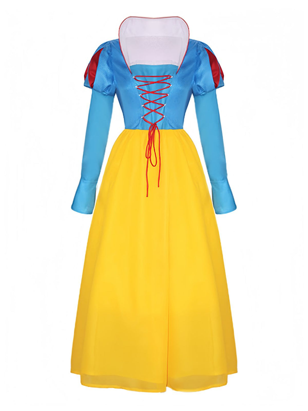 She slips into this 1940s Snow White Style Mesh Patchwork Dress and suddenly it&