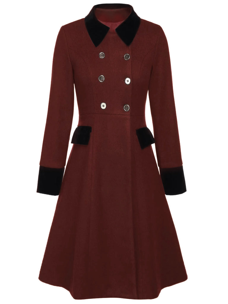 1940s Solid Button Coat - vintage fashion, style