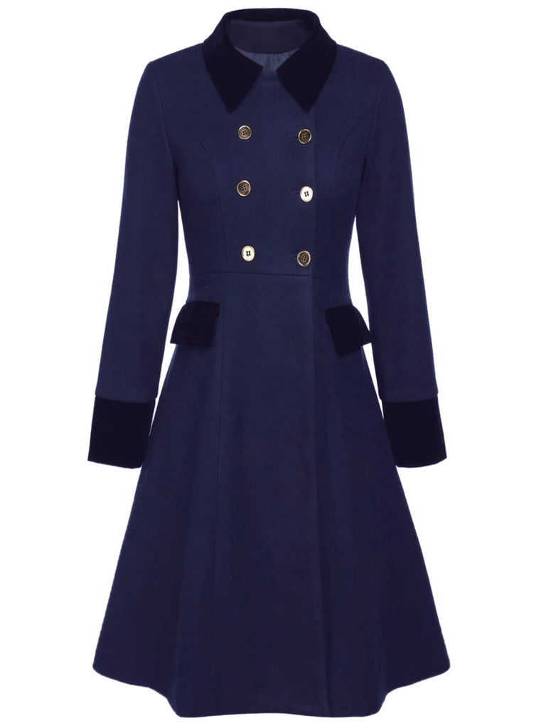 1940s Solid Button Coat - vintage fashion, style