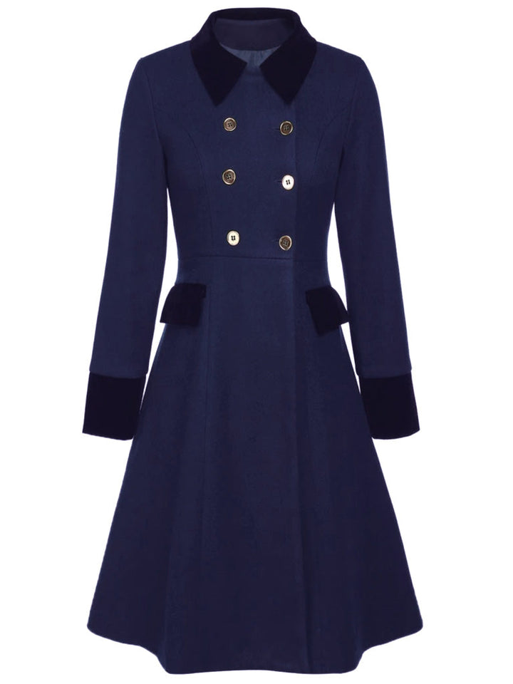1940s Solid Button Coat - vintage fashion, style