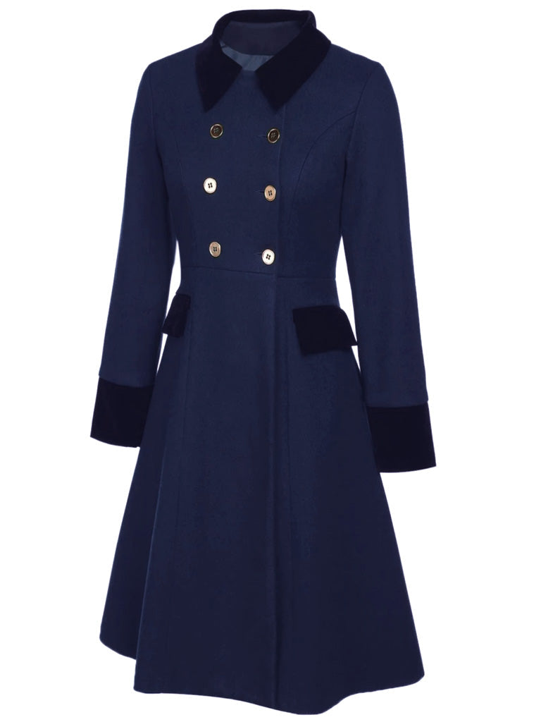 1940s Solid Button Coat - vintage fashion, style