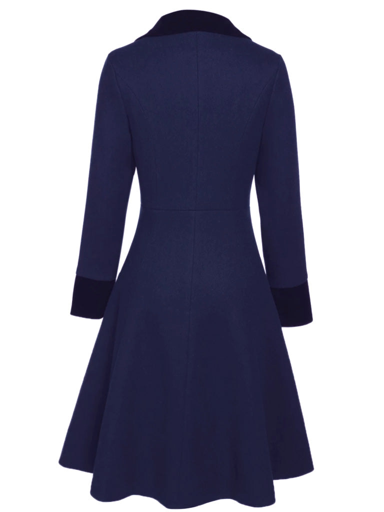 1940s Solid Button Coat - vintage fashion, style