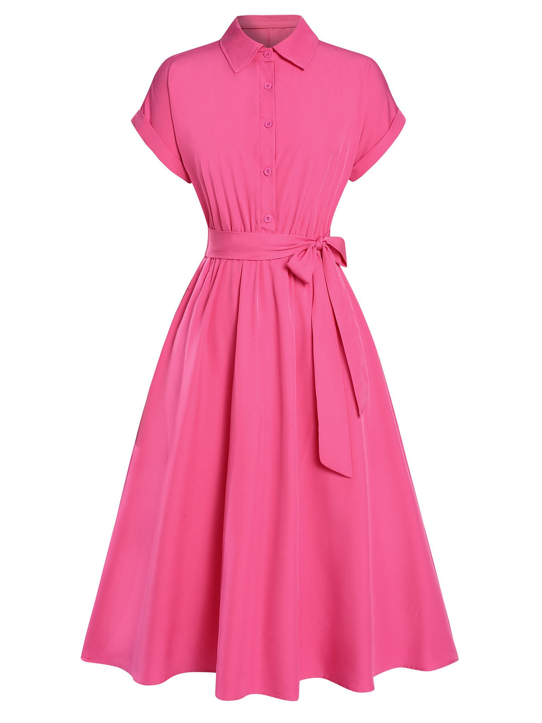 1940s Solid Cap Sleeves Buttoned | 1940s | vintage dress, retro fashion