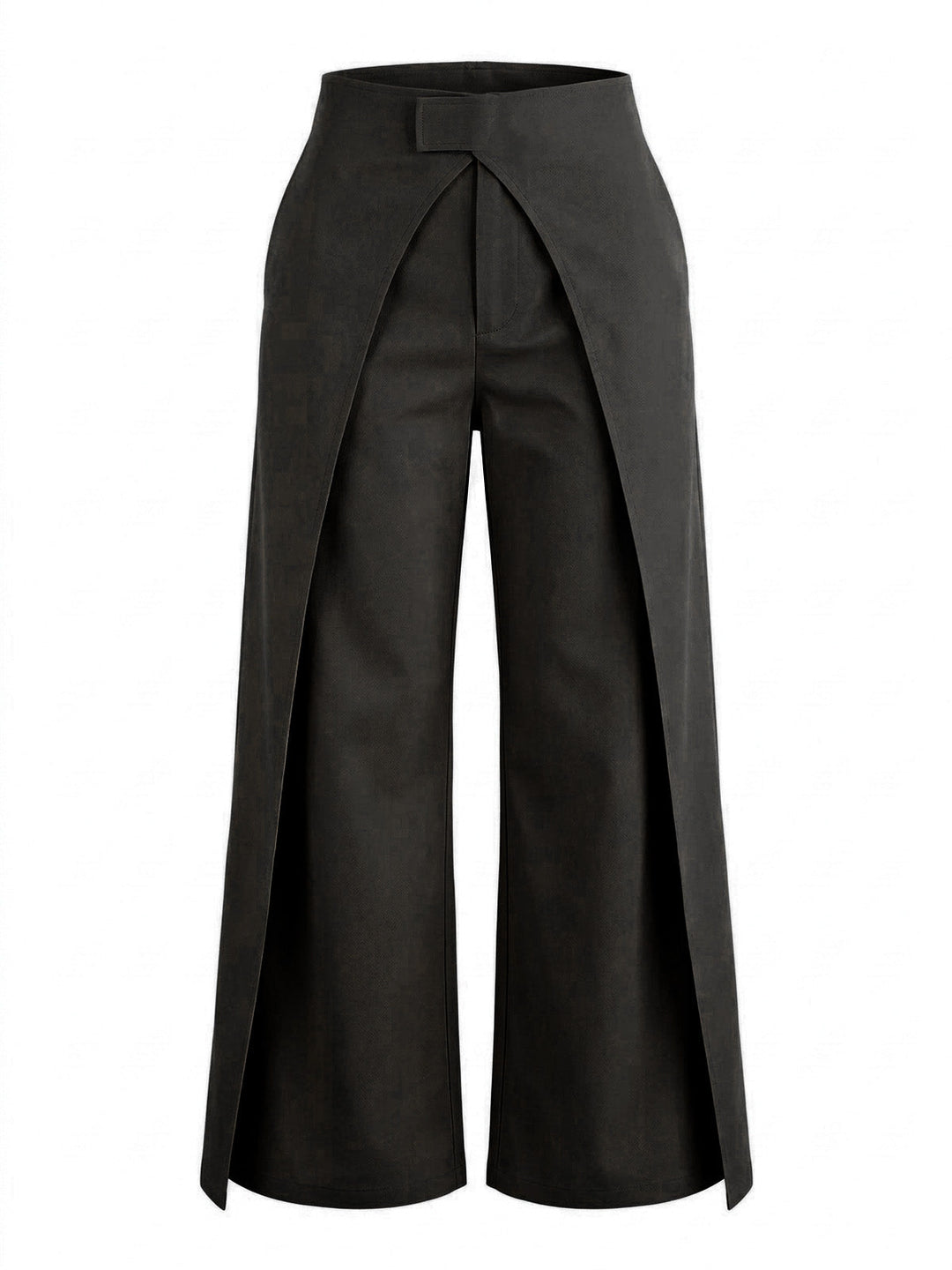 1940s Solid Crisscross Wide-Leg Pants - vintage fashion, retro style, classic elegance for women