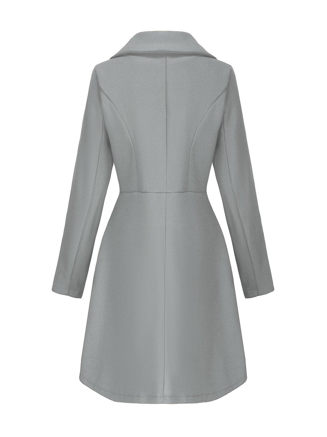 1940s Solid Faux Wool Wide Lapel Swing Coat - vintage fashion, style