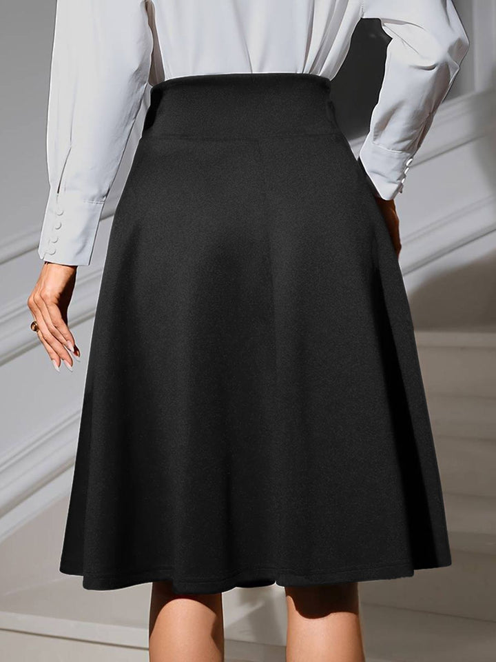 1940s Solid High Waist Lace-Up Skirt — because 1940s glamour deserves an encore