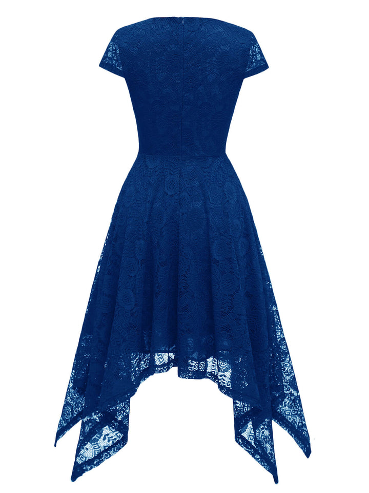 1940s Solid Irregular Hem Dress — the kind of 1940s dress that makes strangers smile