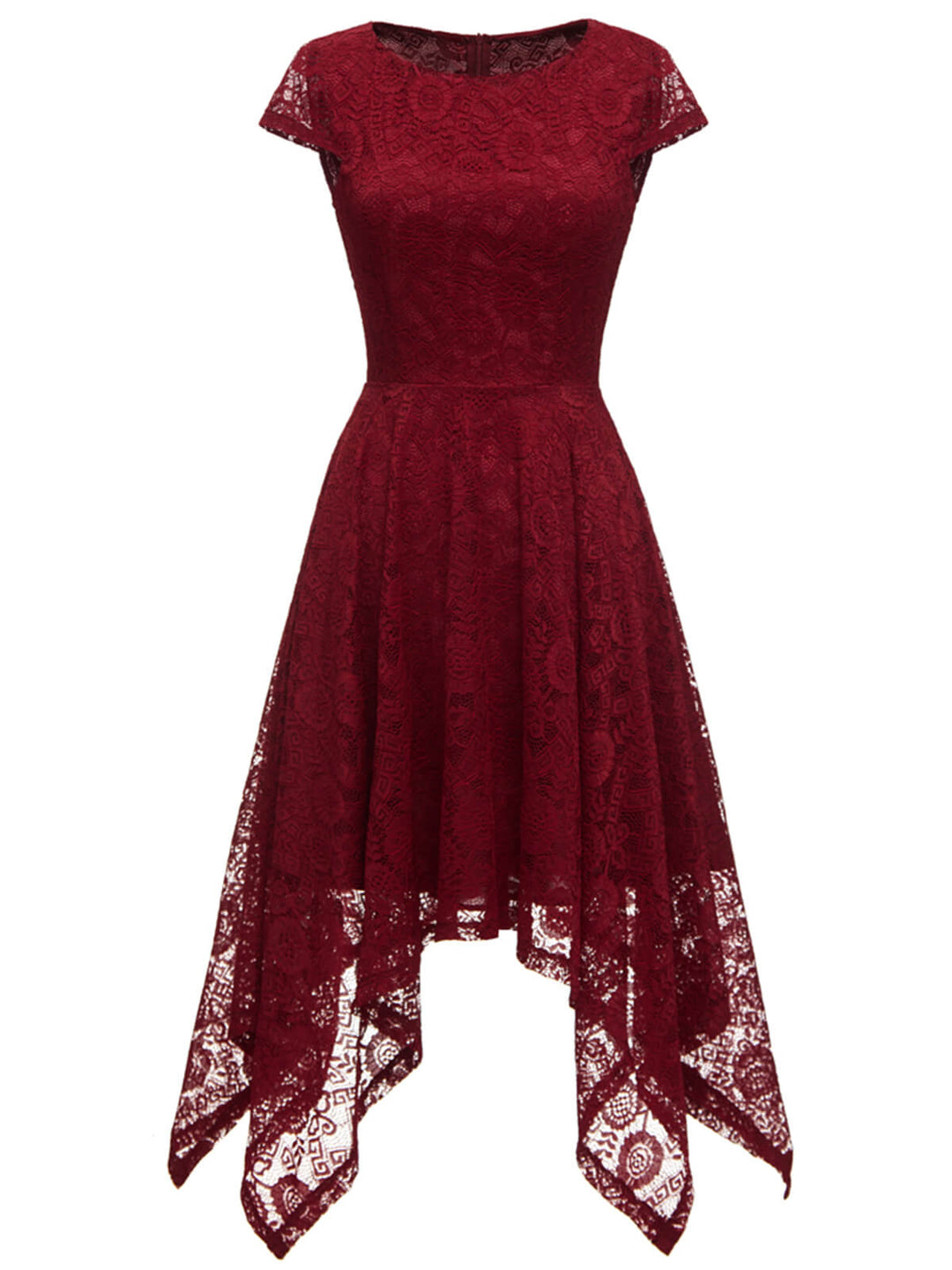 1940s Solid Irregular Hem Dress — the kind of 1940s dress that makes strangers smile