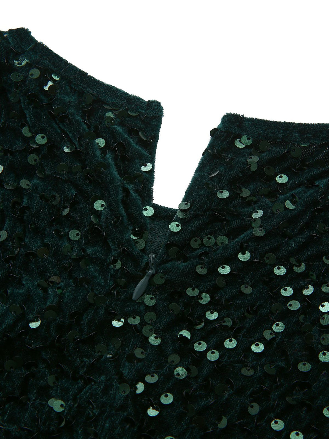 Dark 1940s Solid Sequins Long Sleeve Maxi Dress - vintage dress, retro fashion