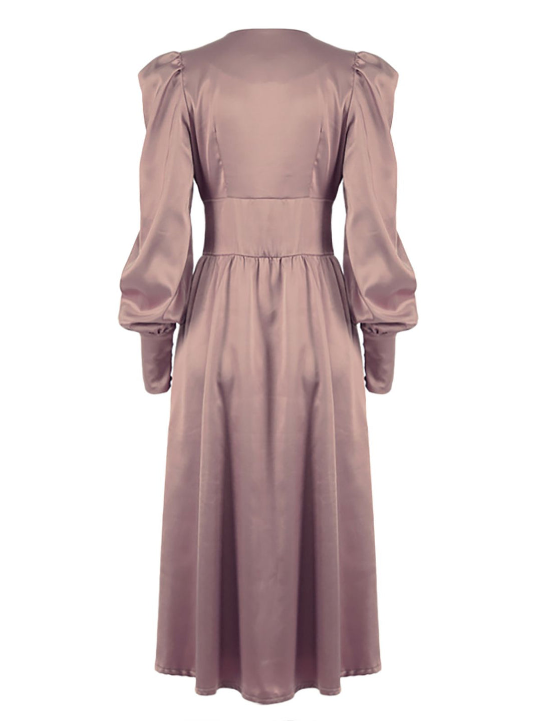1940s Solid Silk Buttoned Tea | 1940s | vintage dress, retro fashion