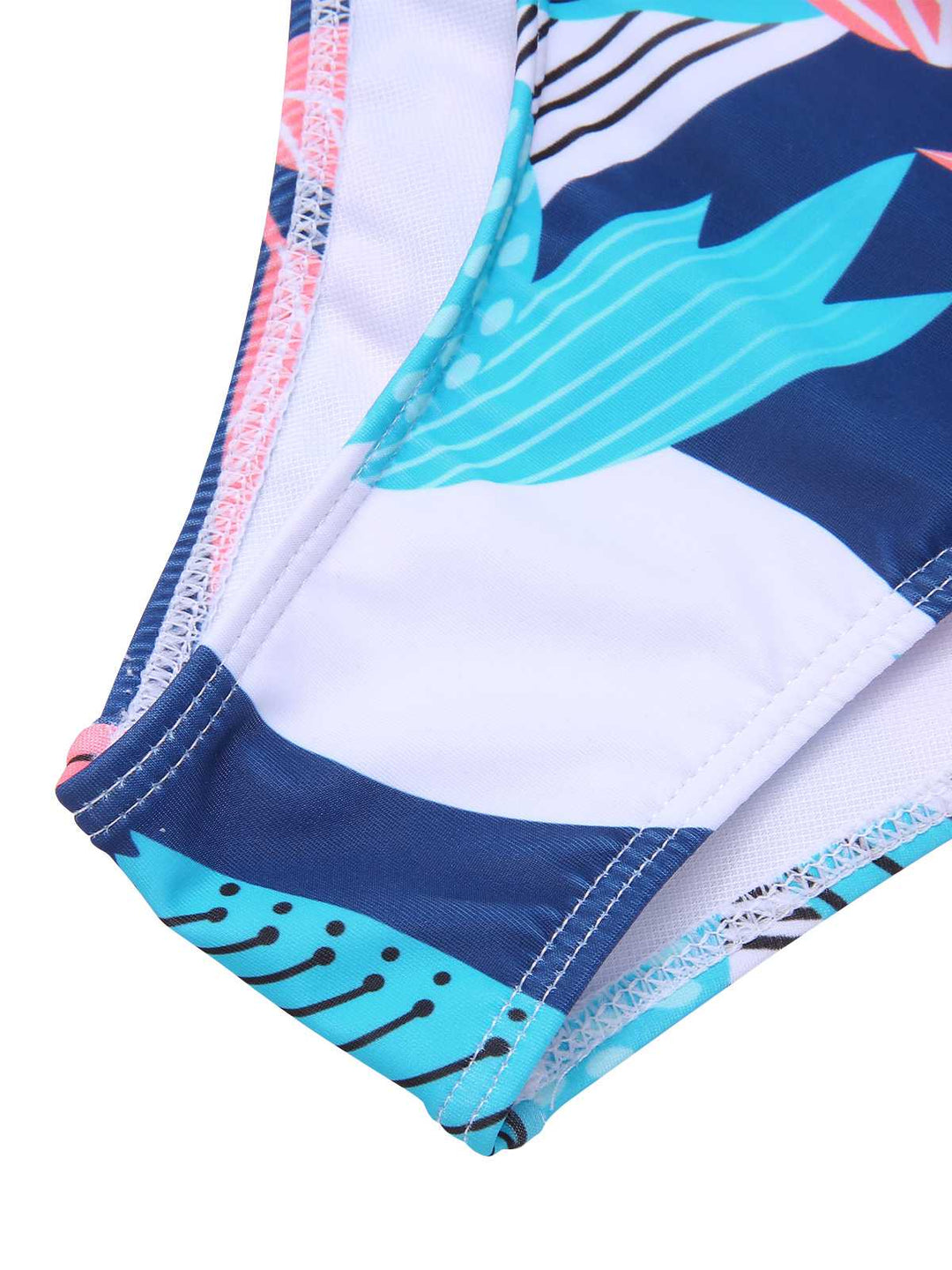 This 1940s Spaghetti Strap Print Swimsuit &amp; Cover-Up carries 1940s vacation dreams in every stitch