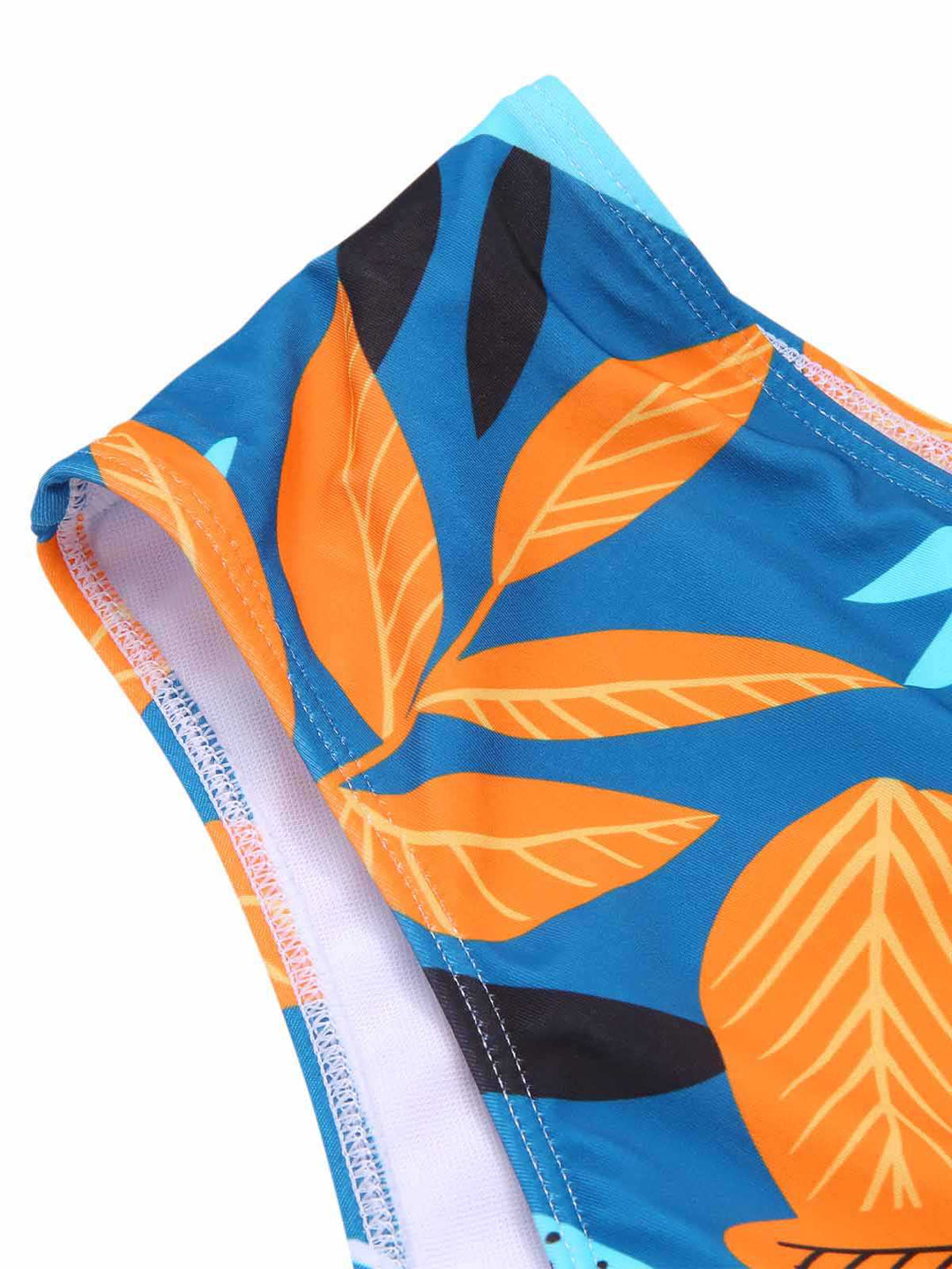 This 1940s Spaghetti Strap Print Swimsuit &amp; Cover-Up carries 1940s vacation dreams in every stitch