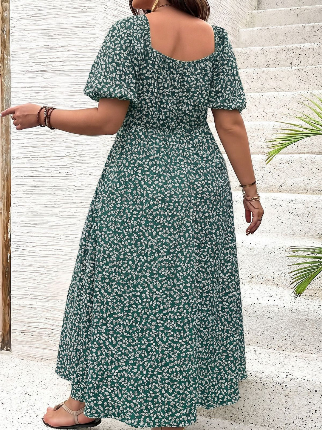 1940s Floral Vintage Classic Dress 9