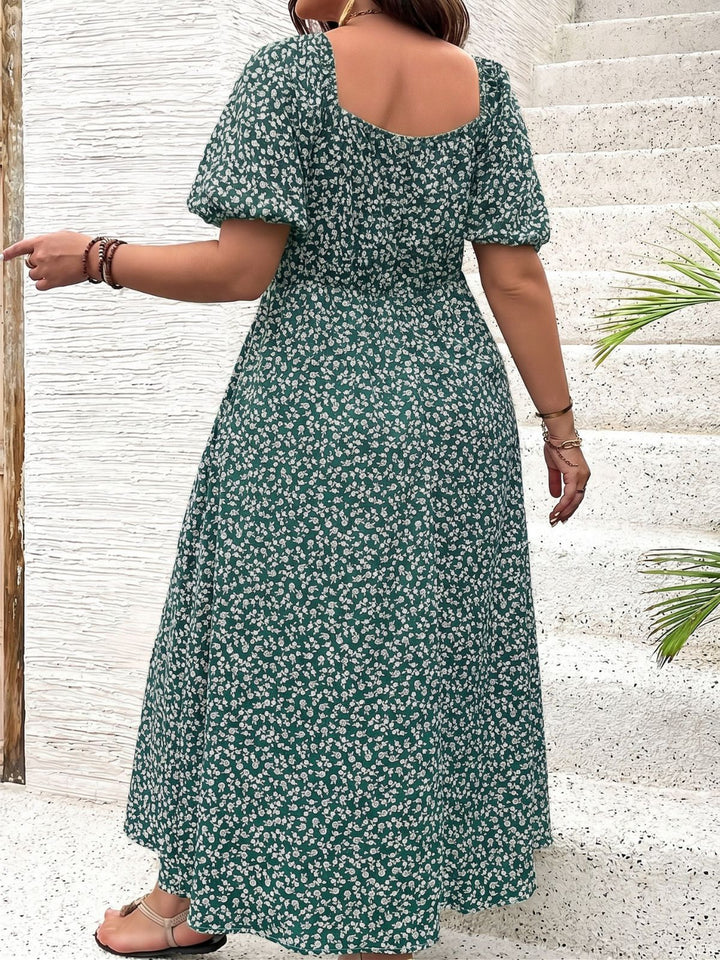 1940s Floral Vintage Classic Dress 9