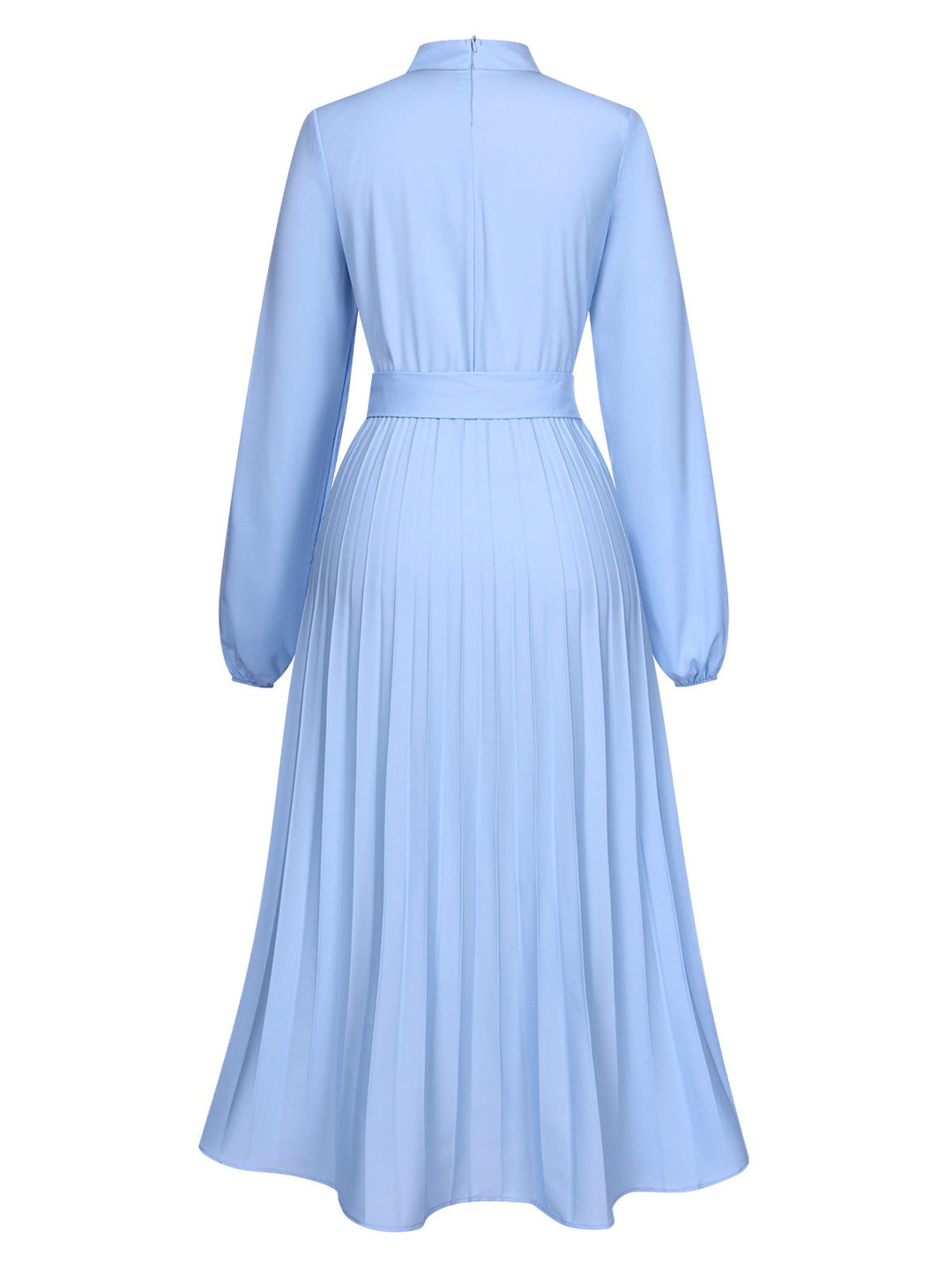 1940s Stand Collar Solid Pleated Dress, vintage dress, retro fashion - perfect for women who love vintage and retro fashion