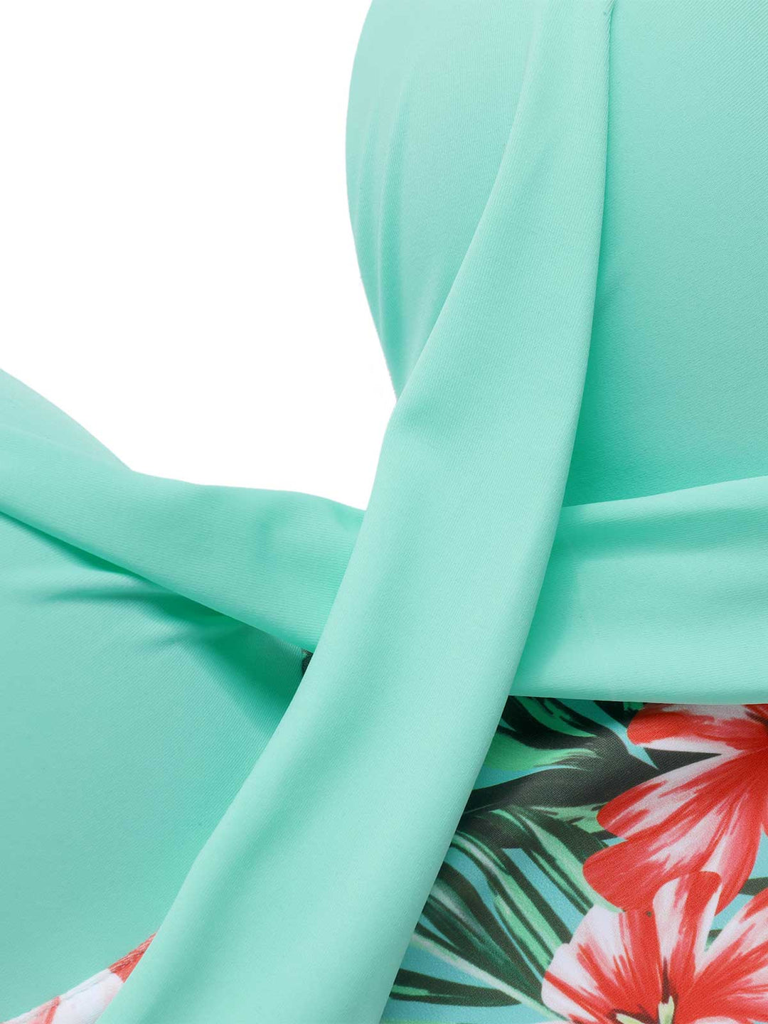 [Plus Size] 1940s Strap Flowers One-Piece Swimsuit, vintage swimsuit, pin-up swimwear - perfect for women who love vintage and retro fashion