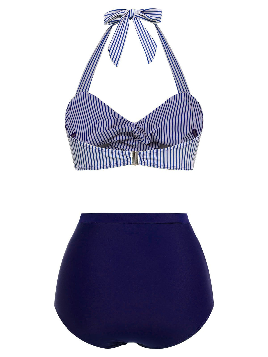 &amp; Striped Halter Swimsuit Set - vintage swimsuit, style