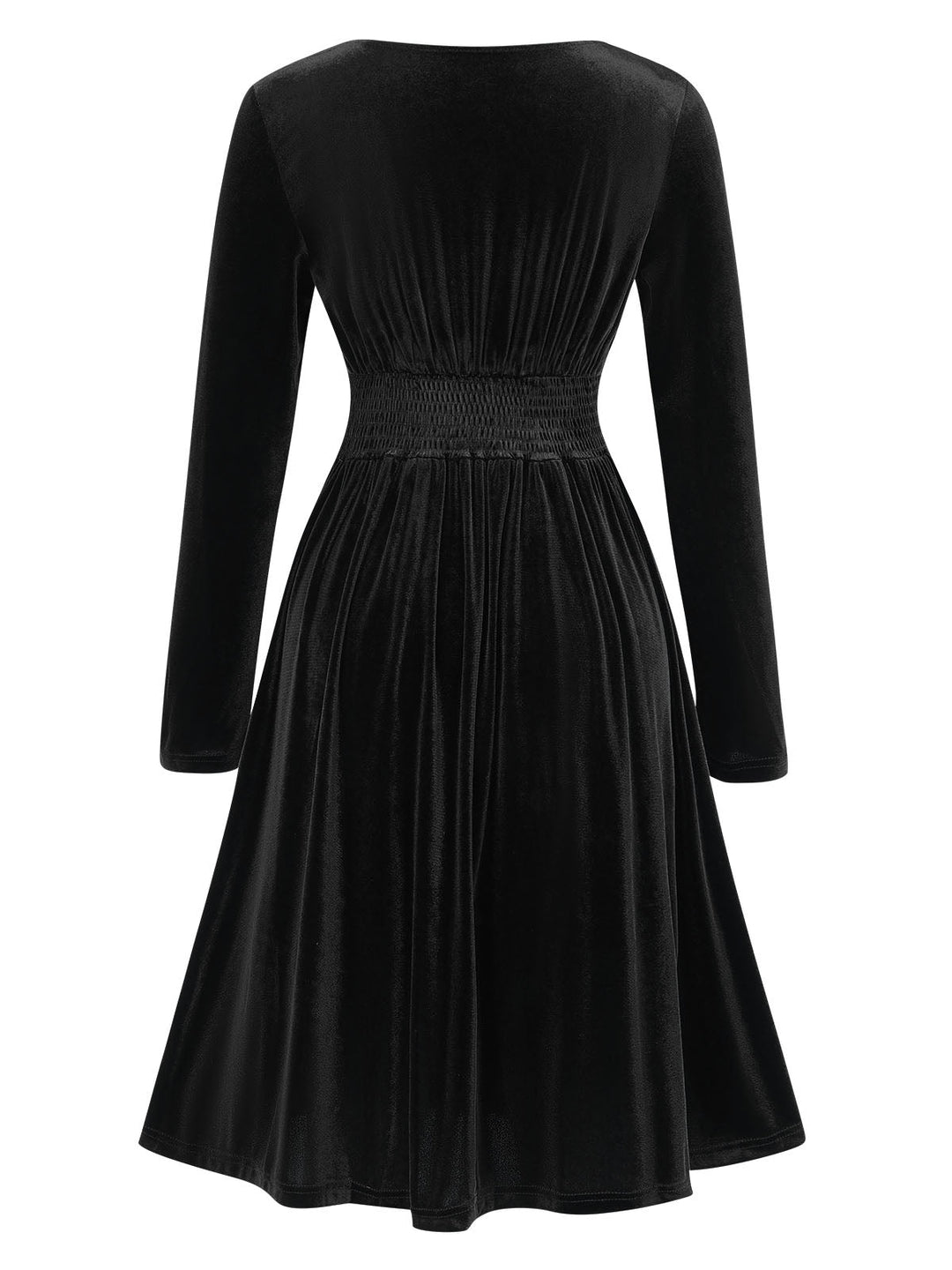 1940s VNeck Solid Aline Velvet | 1940s | vintage dress, retro fashion