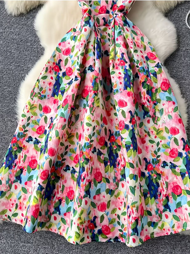 1940s Floral Vintage Classic Dress 5