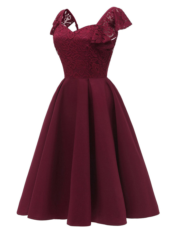 1950S Satin Solid Swing Dress — vintage elegance for the modern woman
