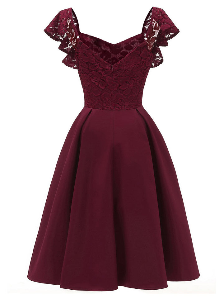 1950S Satin Solid Swing Dress: timeless style reimagined