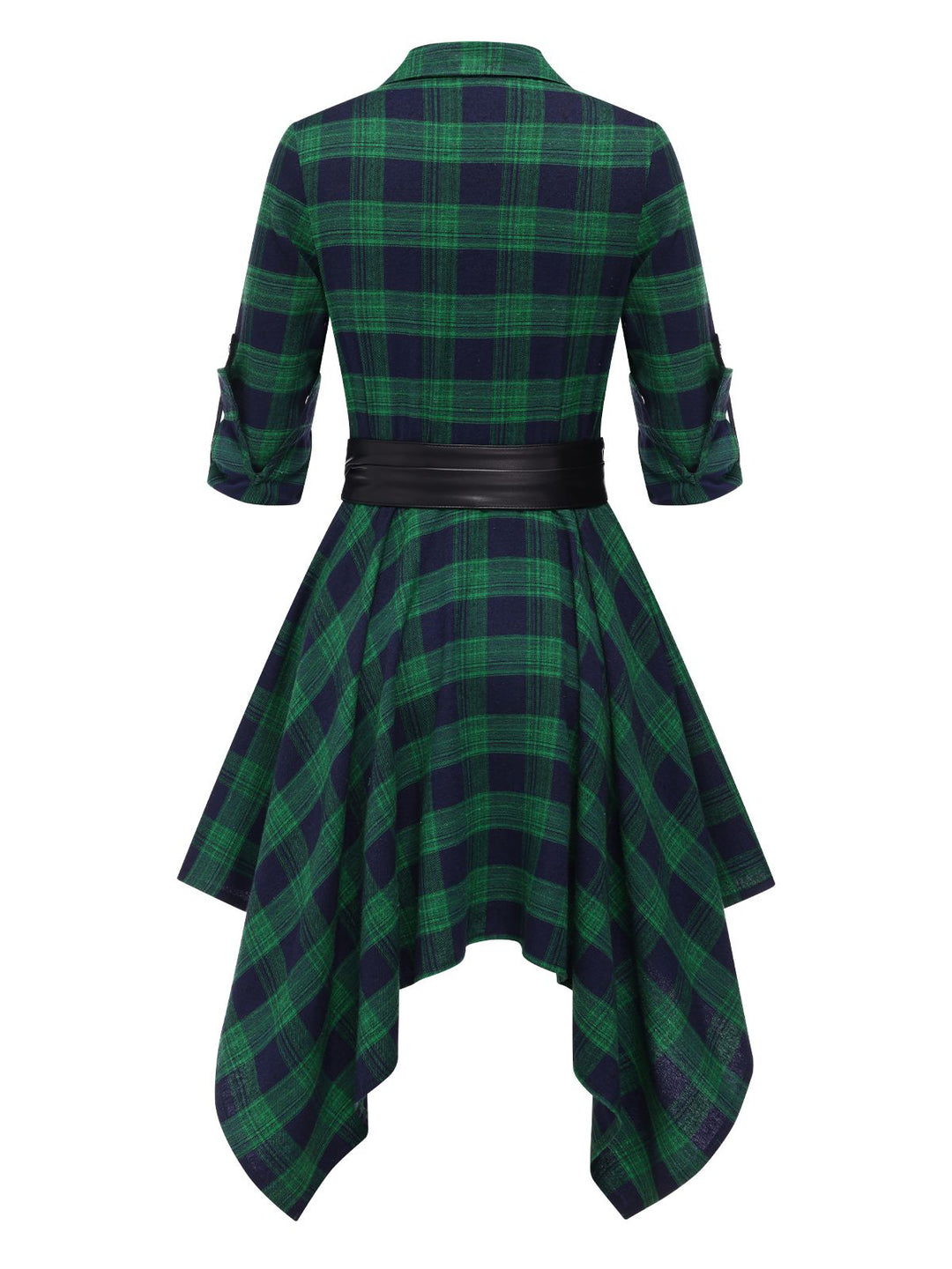 1950s Sleeve Plaid Belt Dress | 1950s | vintage dress, retro fashion