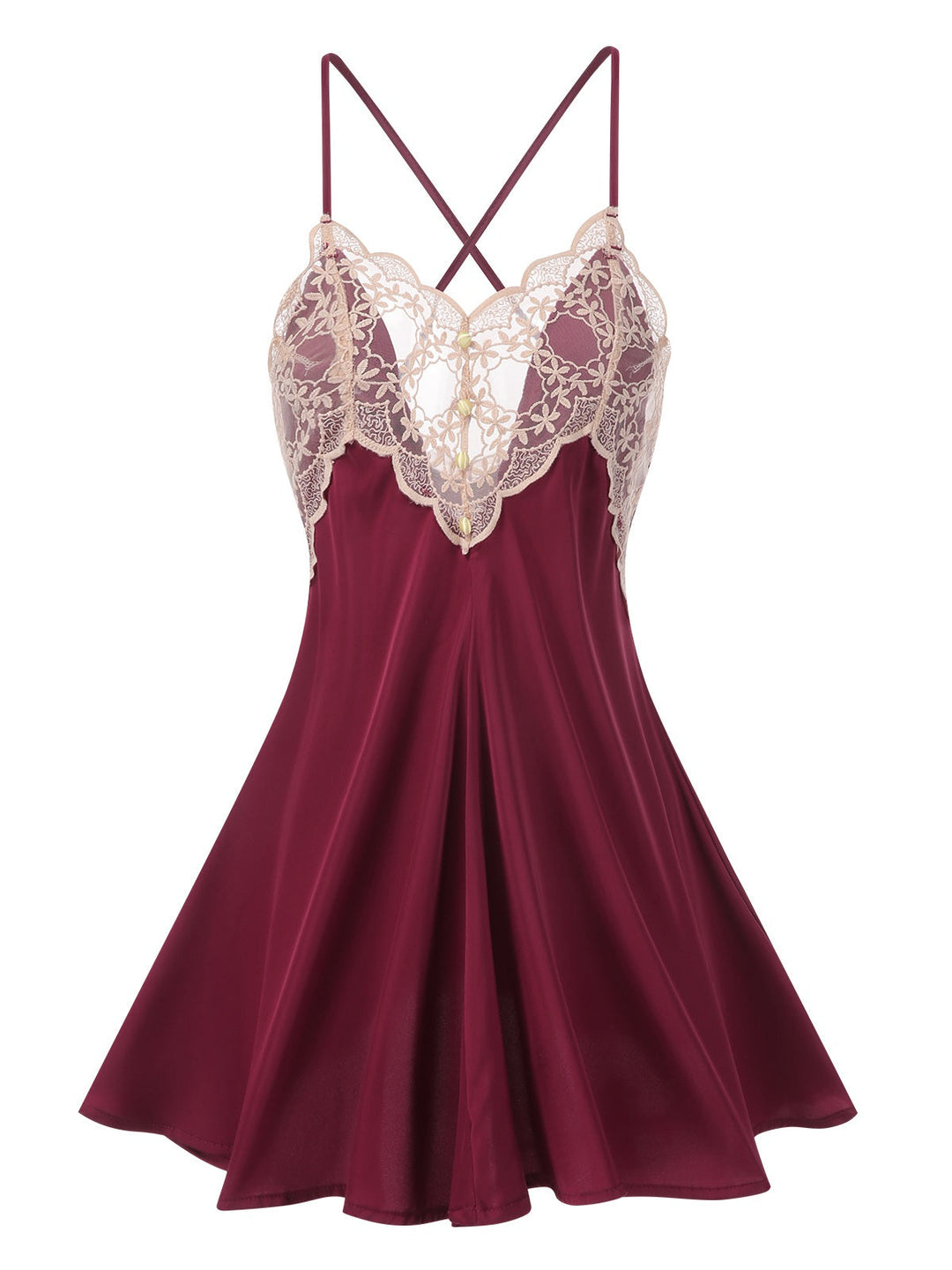 Back Straps Lace Satin | | vintage dress, retro fashion