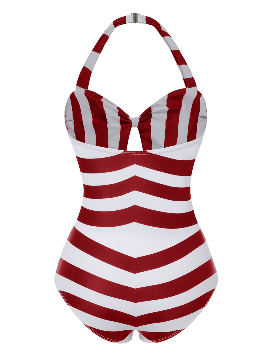 &amp; Barbie Stripes Halter Swimsuit: Riviera elegance, reimagined for her