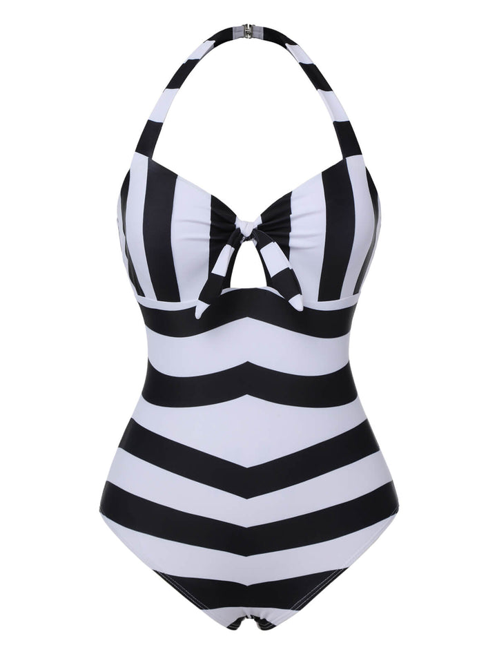 Barbie Stripes Halter Swimsuit | vintage swimsuit, retro beachwear