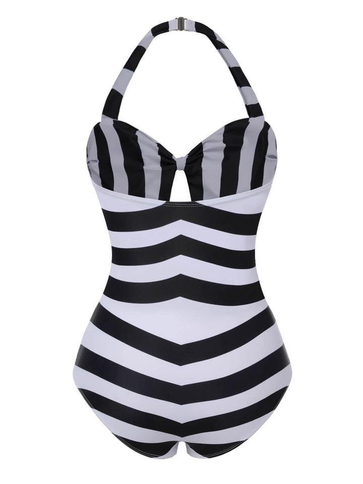 Barbie Stripes Halter Swimsuit | vintage swimsuit, retro beachwear