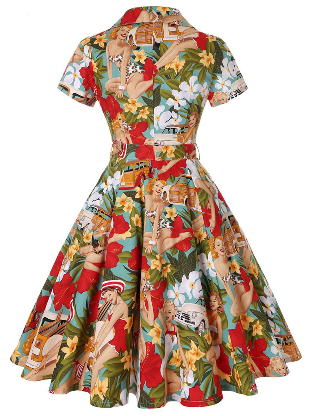 Bikini Girls Swing Dress, classic style summer beach collection - Image 3