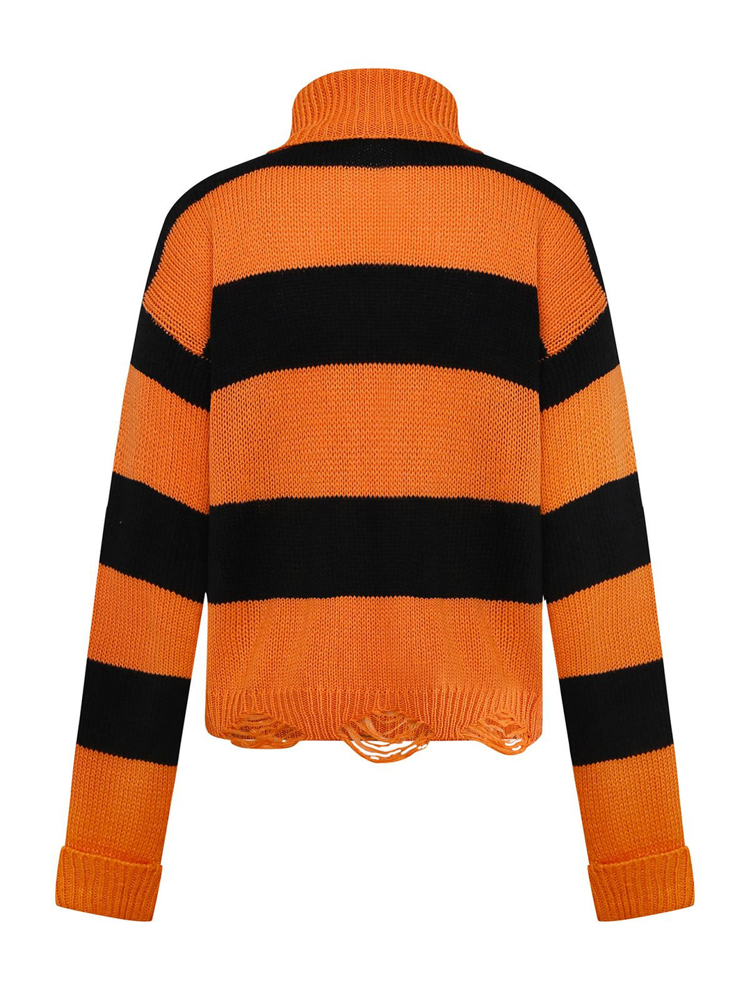 Black &amp; Orange 1950s Halloween Bat Applique Knit Sweater - vintage fashion, retro style, classic black