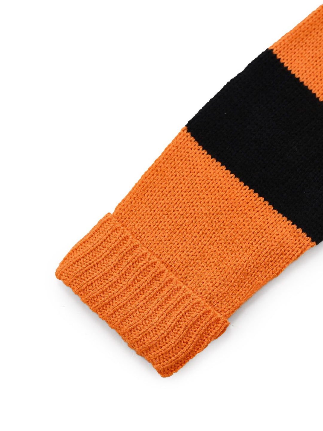 Black &amp; Orange 1950s Halloween Bat Applique Knit Sweater - vintage fashion, retro style, classic black