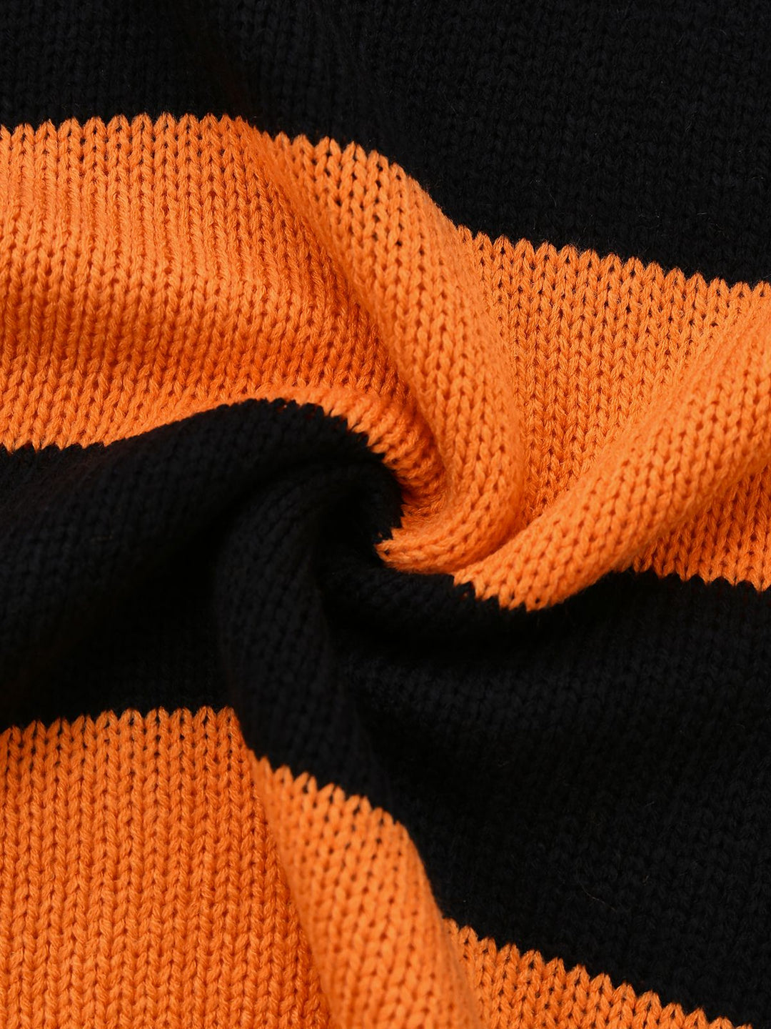 Black &amp; Orange 1950s Halloween Bat Applique Knit Sweater - vintage fashion, retro style, classic black