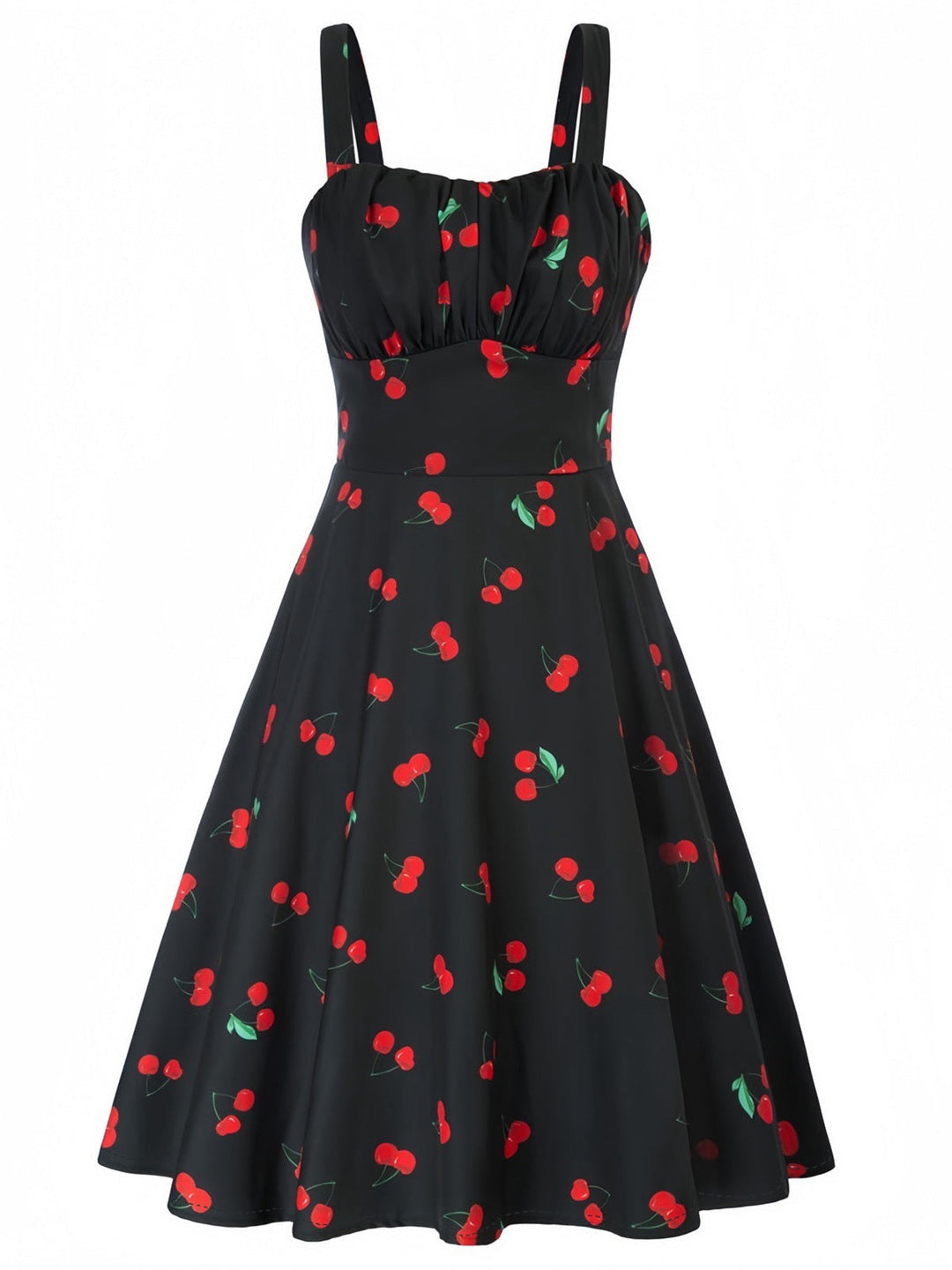 This 1950s Botanical Print Strap High Waist Dress wraps her in 1950s elegance, one twirl at a time