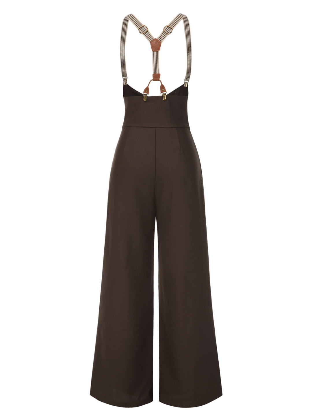 Dark 1950s Button Suspender Pants - vintage fashion, style