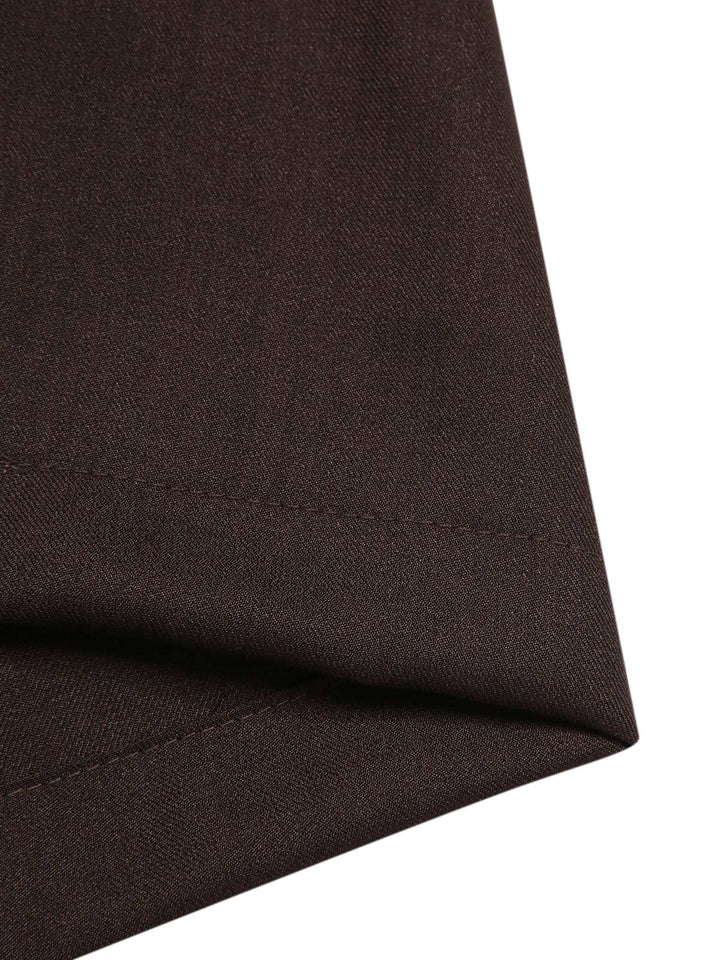 Dark 1950s Button Suspender Pants - vintage fashion, style