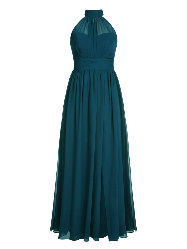 1950s Chiffon Sleeveless Solid Vintage Dress: timeless style reimagined