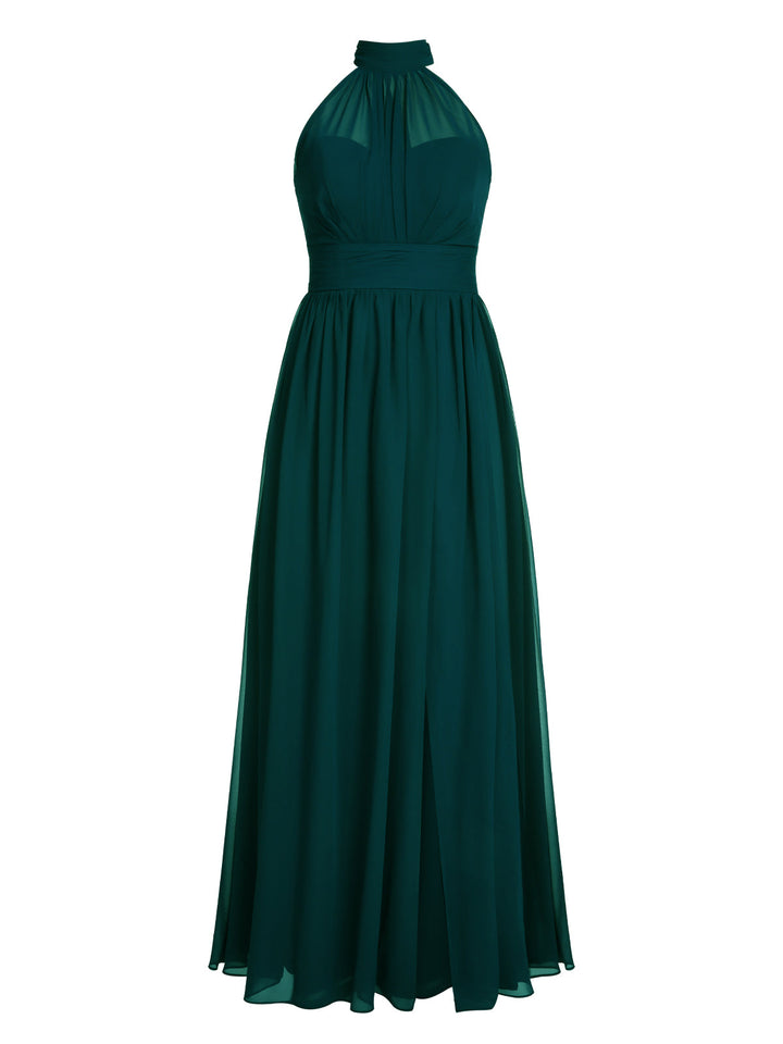 1950s Chiffon Sleeveless Solid Vintage Dress: timeless style reimagined
