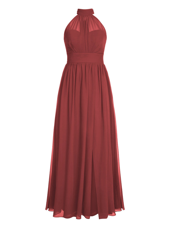 1950s Chiffon Sleeveless Solid Vintage Dress: timeless style reimagined