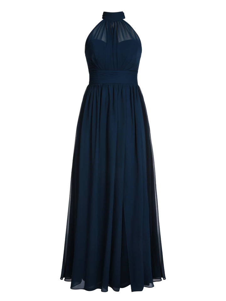 1950s Chiffon Sleeveless Solid Vintage Dress: timeless style reimagined