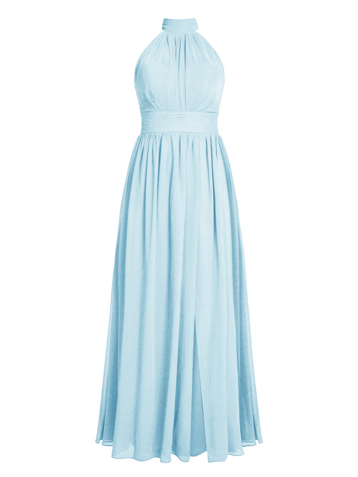 1950s Chiffon Sleeveless Solid Vintage Dress: timeless style reimagined
