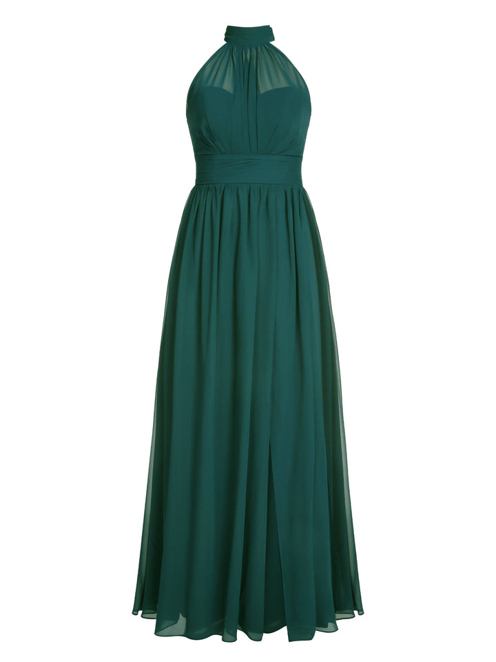 1950s Chiffon Sleeveless Solid Vintage Dress: timeless style reimagined