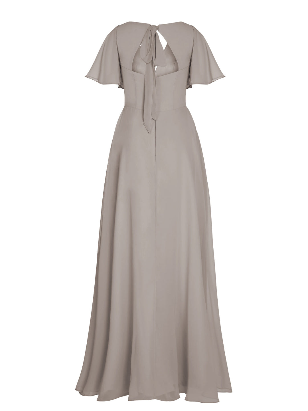 1950s Chiffon V-Neck Solid Vintage Dress — vintage elegance for the modern woman