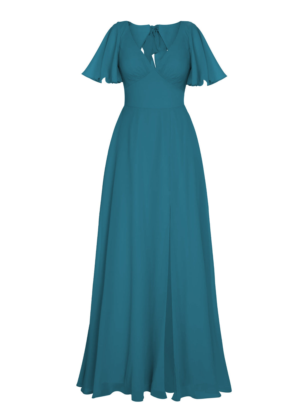 1950s Chiffon V-Neck Solid Vintage Dress: timeless style reimagined
