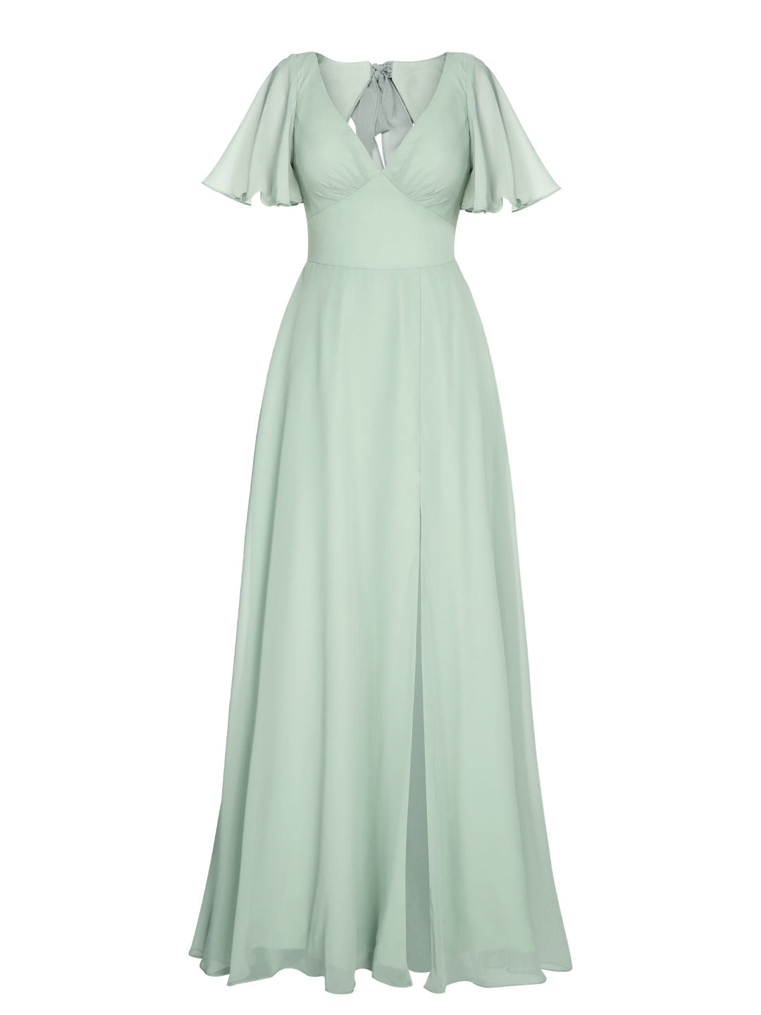 1950s Chiffon V-Neck Solid Vintage Dress: timeless style reimagined