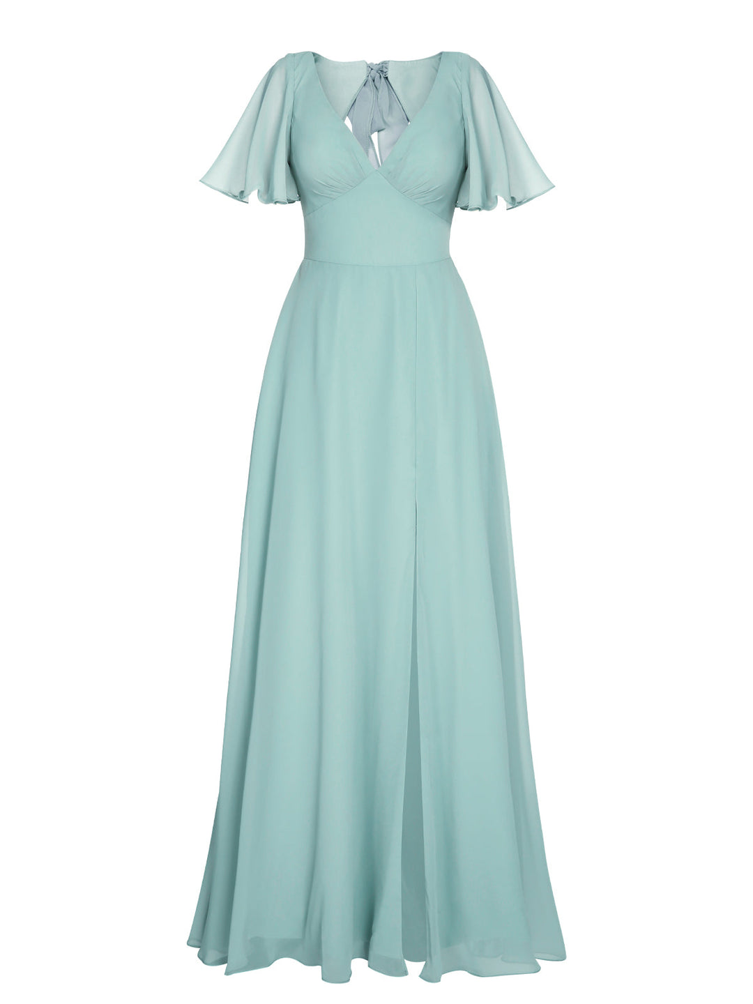 1950s Chiffon V-Neck Solid Vintage Dress: timeless style reimagined